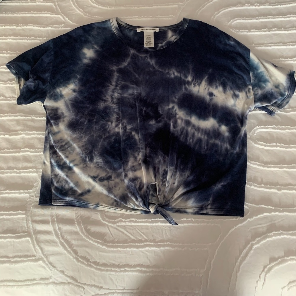 Black and white tie-dye shirt